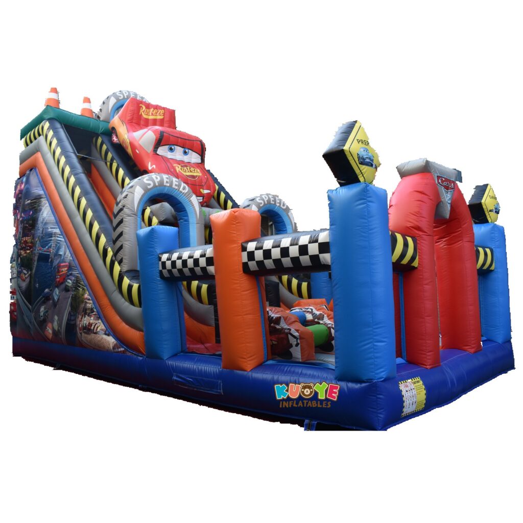 Parcours Gonflable Course de Voitures